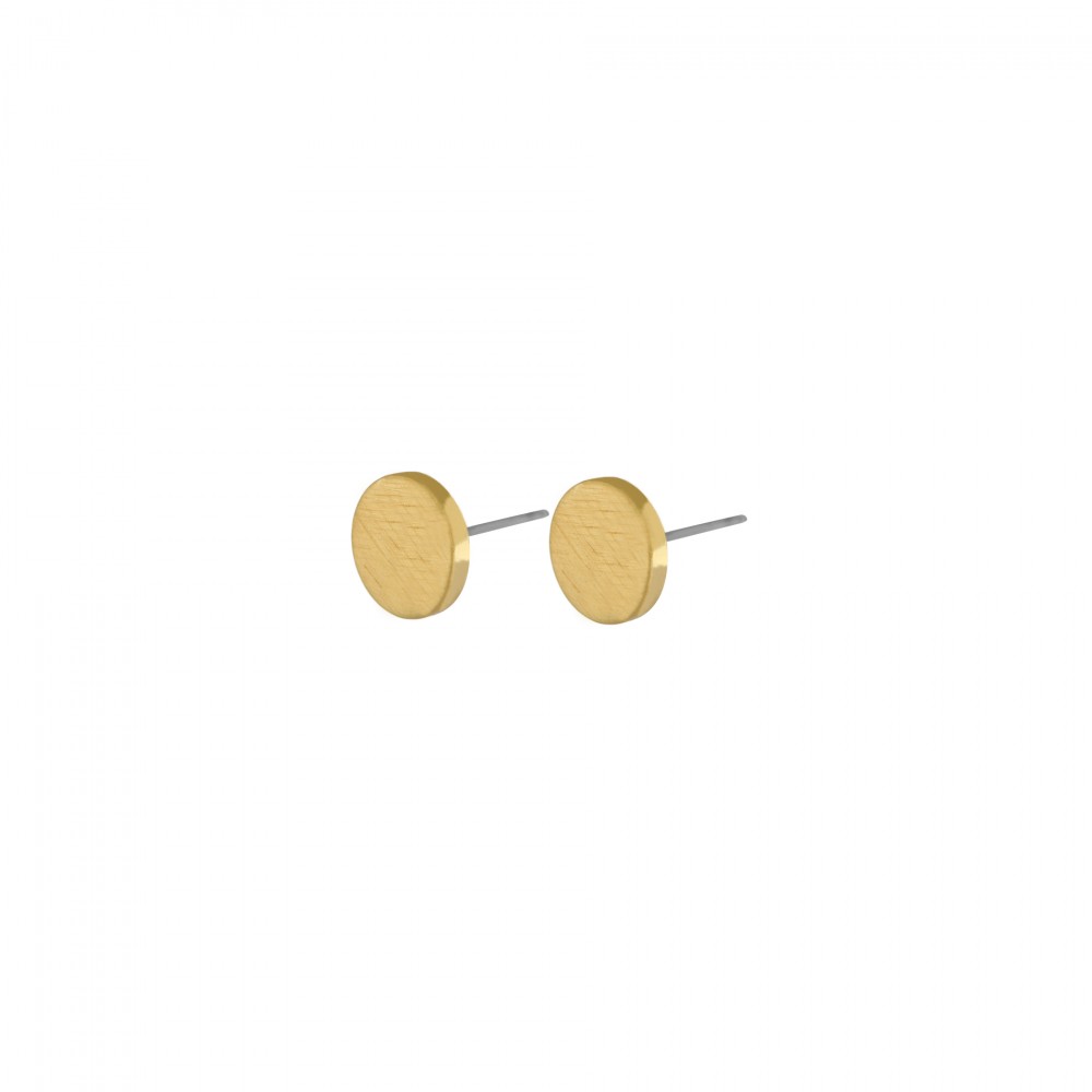 Vanity Circle Dot Earring Gold Plating