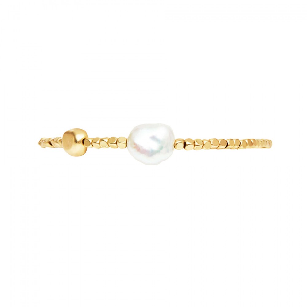 Audrey Pearl Bracelet Gold Plating