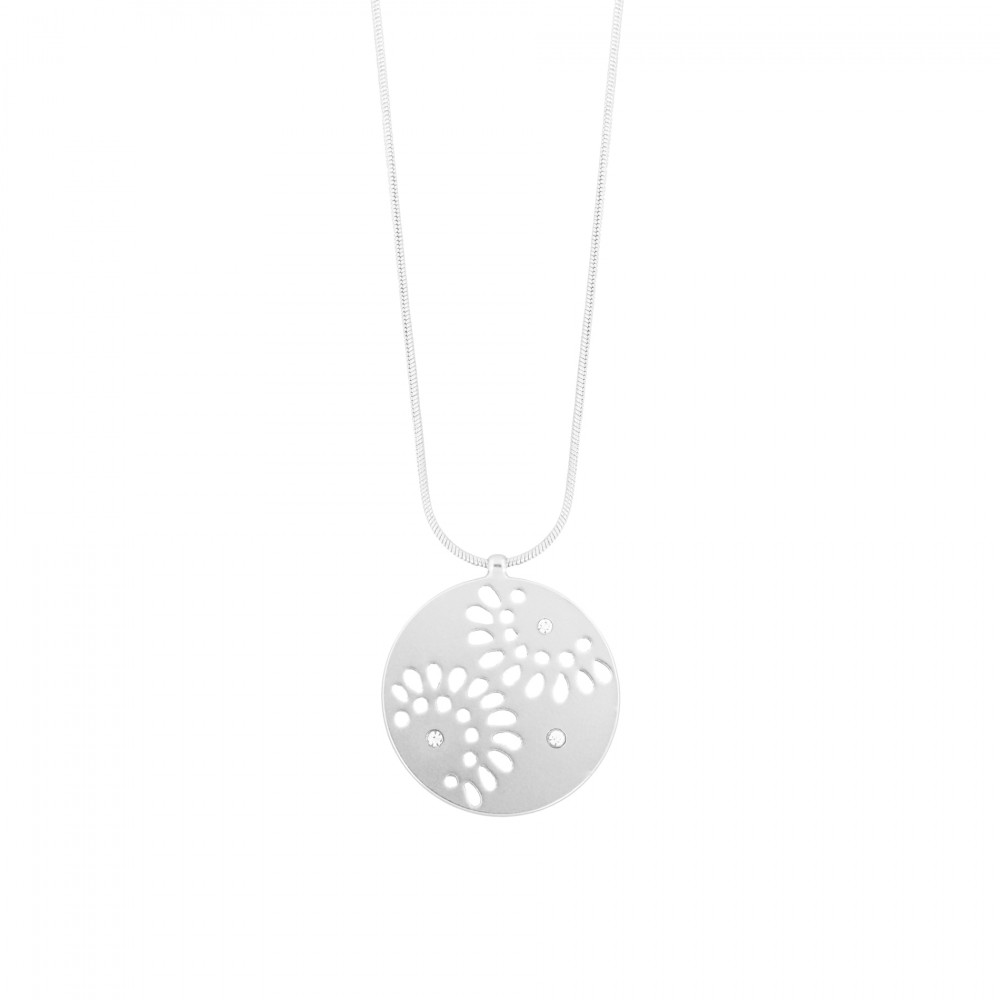 Daisy Flower Necklace Silver Plating