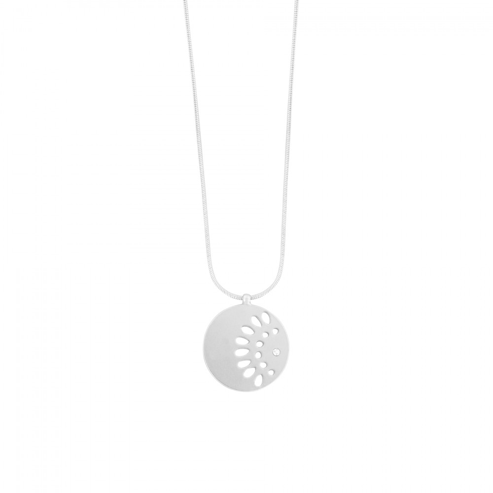 Daisy Simple Flower Necklace Silver Plating