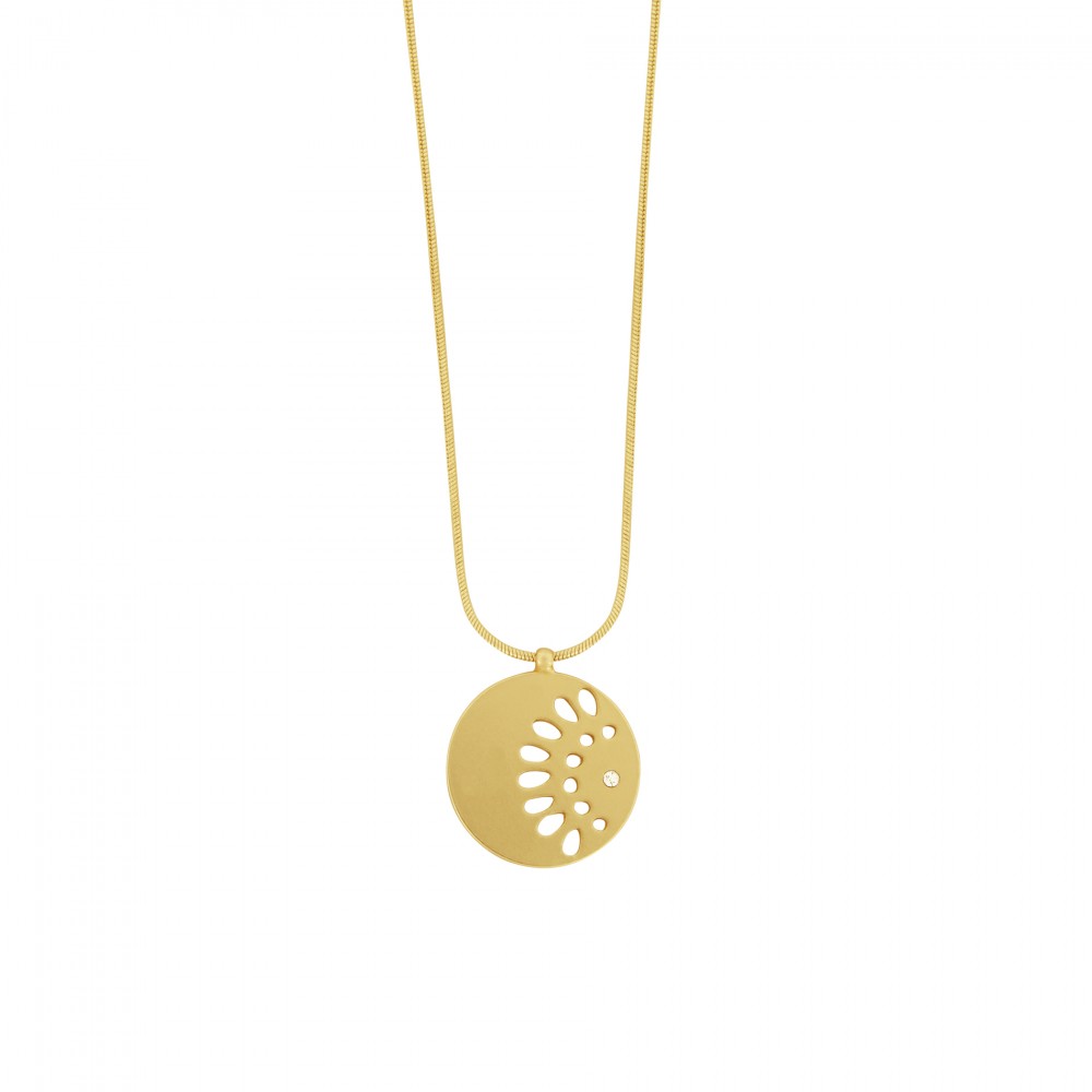 Daisy Simple Flower Necklace Gold Plating