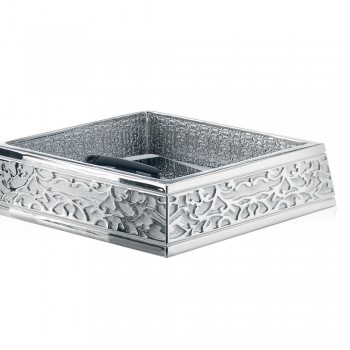 Office decoration square silver base