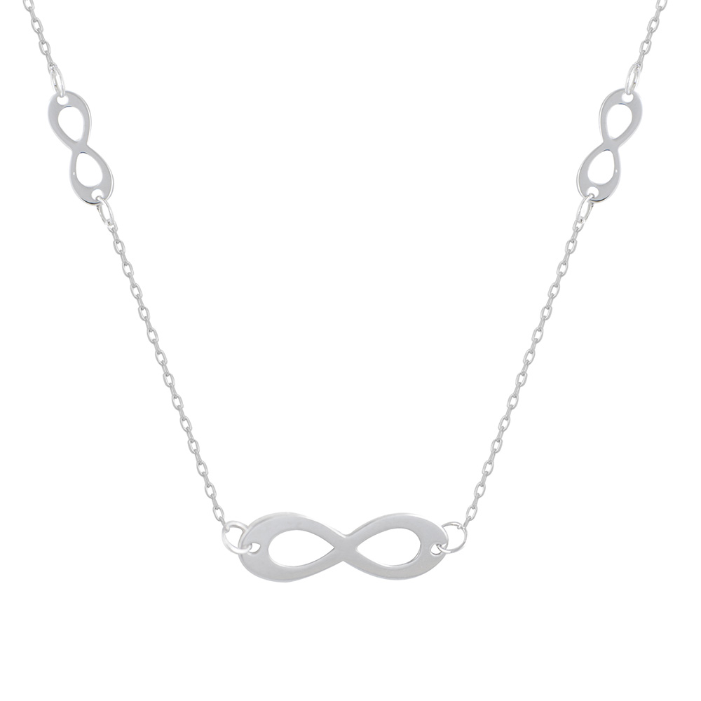 Infinity Necklace  in Gold 9K