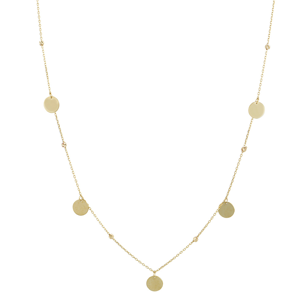 Circle Necklace in Gold 9K