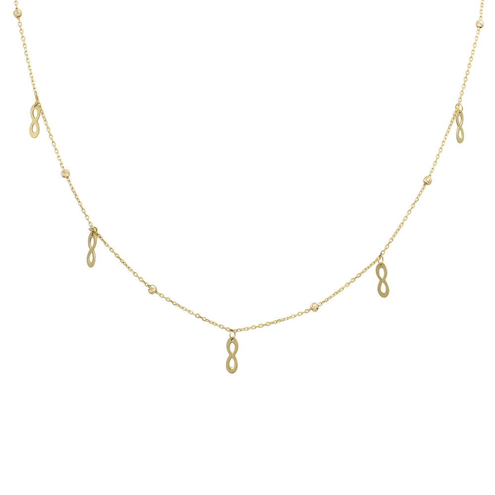 Infinity Necklace in Gold 9K