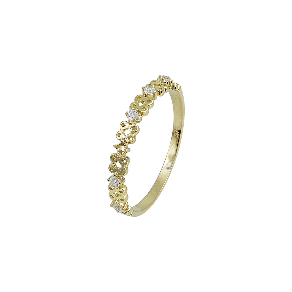Perforated Ring in 9K Gold