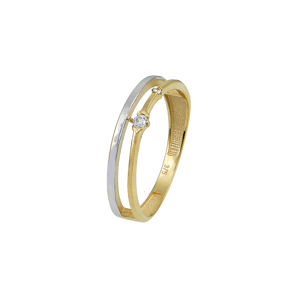 Double-Band Ring in 9K Gold