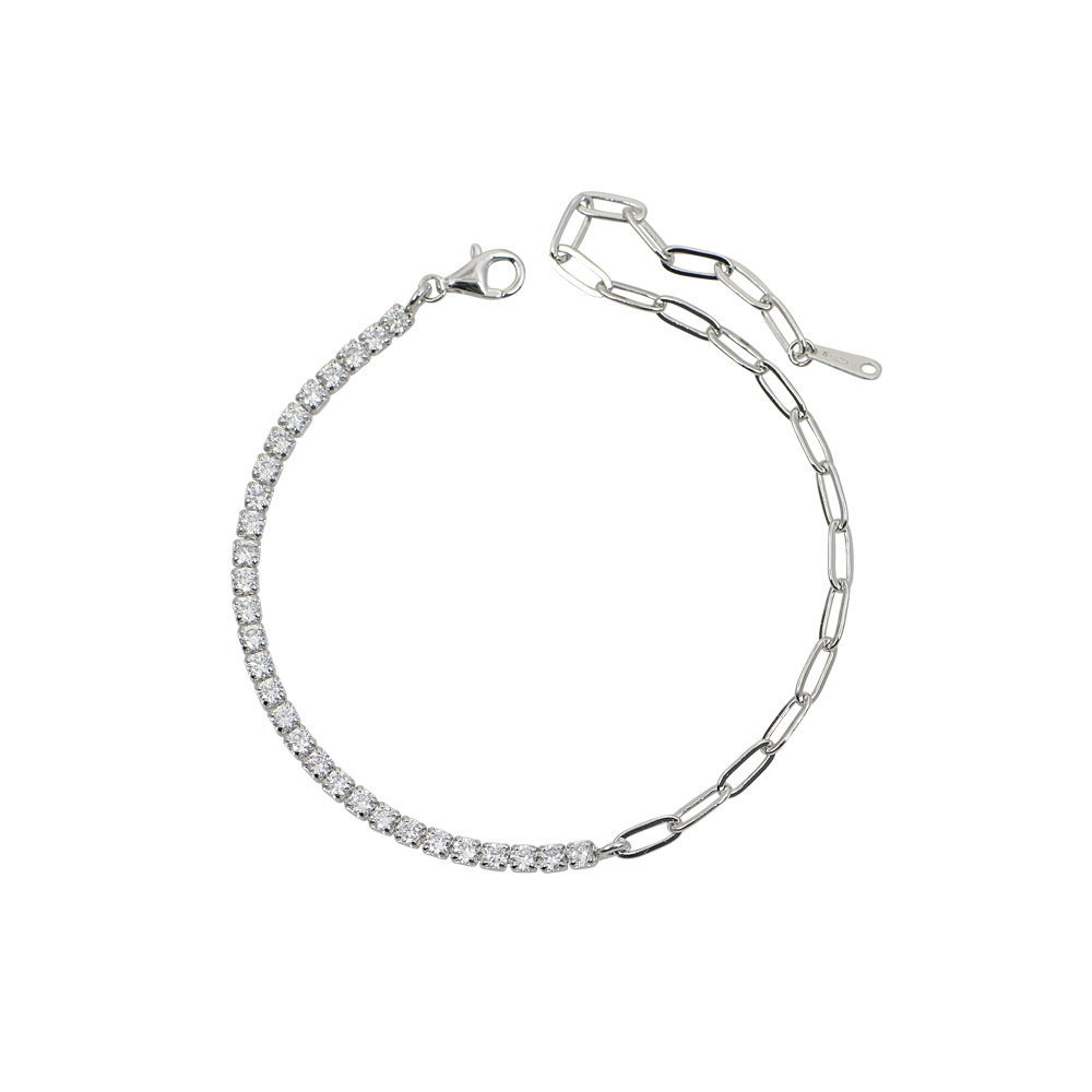 Riviera-Chain Bracelet in Silver 925