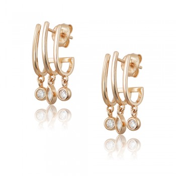 C-Hoop Earrings in Silver 925