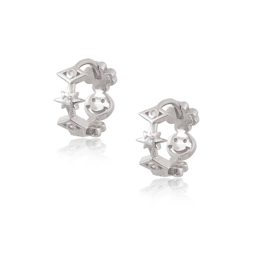 Huggie Earrings in Silver 925