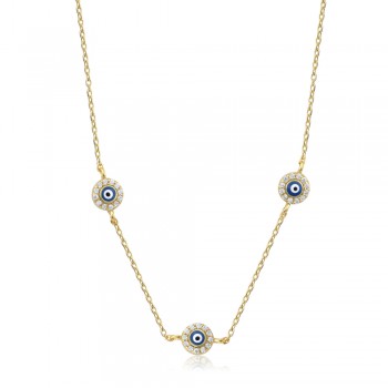  Eye Necklace in Silver 925