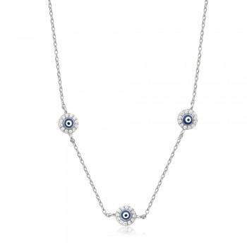  Eye Necklace in Silver 925