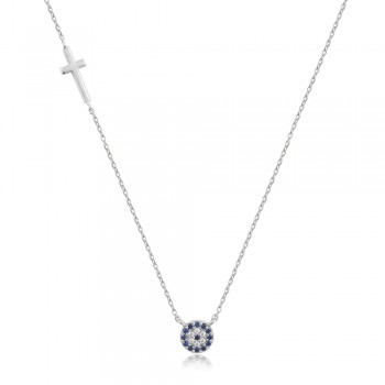  Eye Necklace in Silver 925