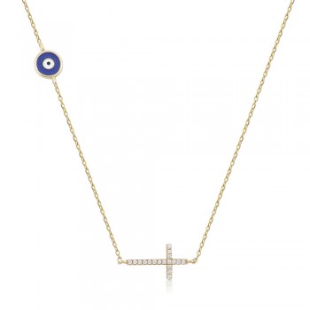  Eye Necklace in Silver 925
