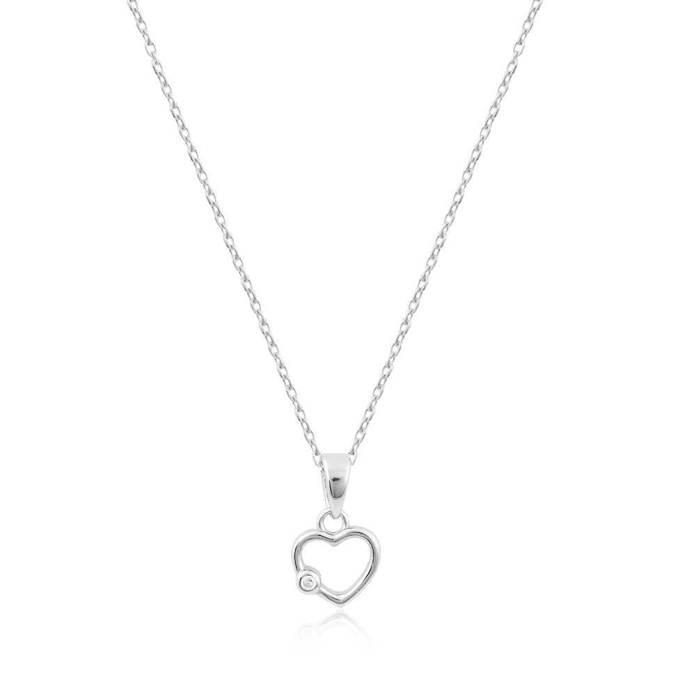 Heart Necklace in Silver 925