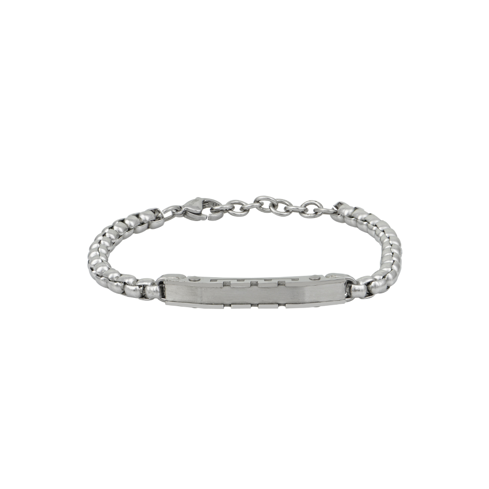 Men's Id Bracelet in Stainless Steel