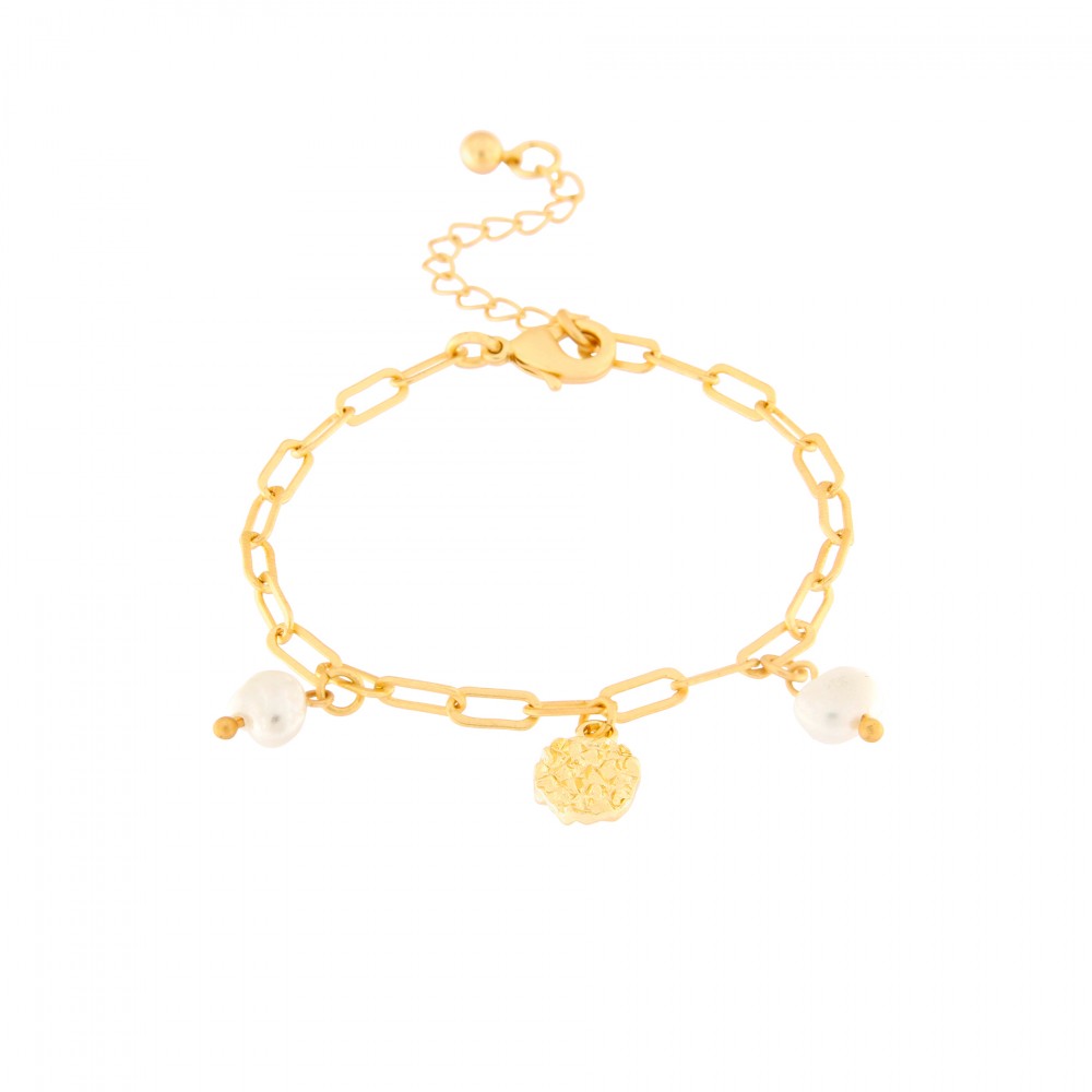 Audrey Mini Link Bracelet Gold Plating