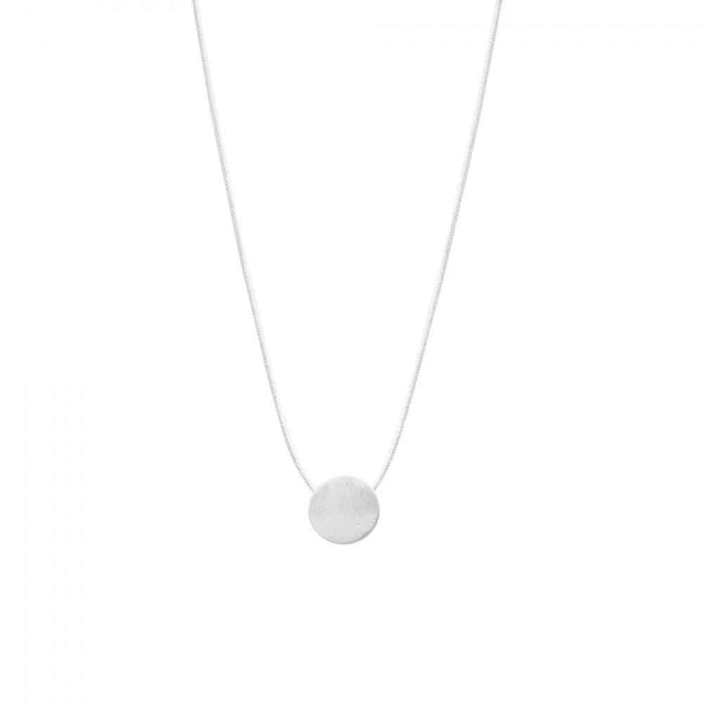 Vanity Mini Dot Necklace Silver Plating