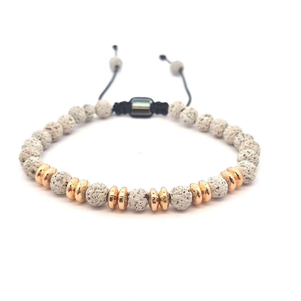 Women's handmade bracelet made of semi-precious stones